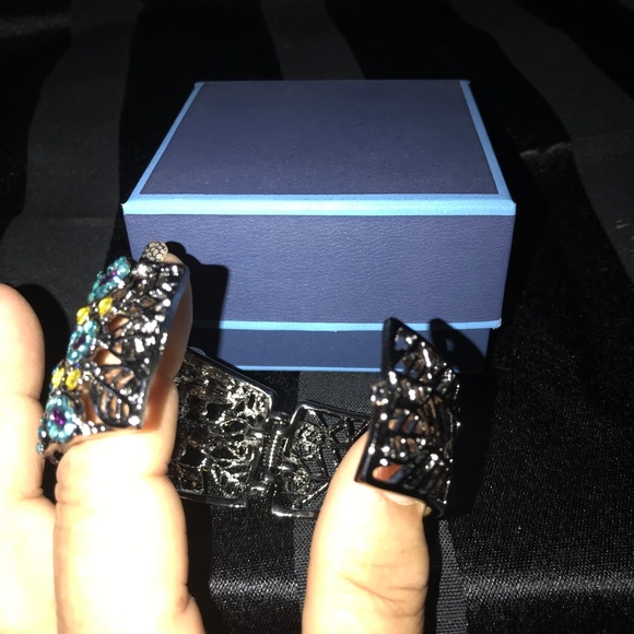 JTV Peacock Bracelet w/stunning Gems - Picture 5 of 6